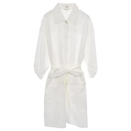 Hermès Vestido de algodón Hermes Blanco