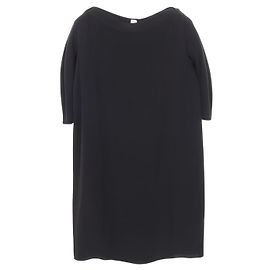 Hermès Hermes Seidenkleid Schwarz