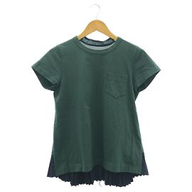 Camiseta de algodón Sacai Verde