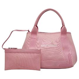 Balenciaga Navy Cabas S Handtasche Pink