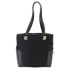 Salvatore Ferragamo Tote Bag Canvas Black
