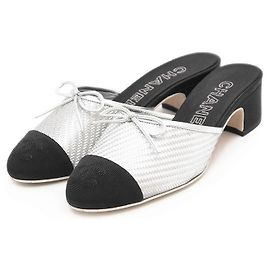 Sandale Chanel G32849 Noir Argenté