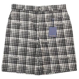 Louis Vuitton Check Baumwollshorts Schwarz Andere