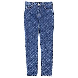 Pantalones de denim Chanel P73402 Azul