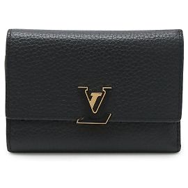 Cartera Compacta Capucines Taurillon Louis Vuitton Negro Otro