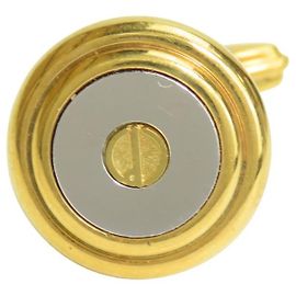 Alfred Dunhill Boutons de manchette en métal Dunhill Argenté Doré