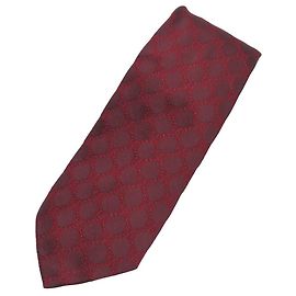 Corbata de seda GG Gucci Roja Burdeos