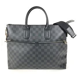 Louis Vuitton N41564 Damier Graphite Briefcase Black