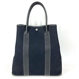 Hermès Sac Tote HERMES Garden File MM Noir