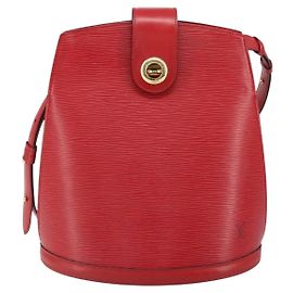 Sac à épaule Cluny Louis Vuitton en cuir Epi Rouge