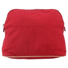 Hermès Bolide Reisetasche aus Canvas GM von Hermes Rot