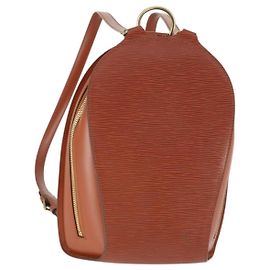 LOUIS VUITTON Epi Mabillon Backpack Brown M52233 LV Auth 165879 Brown