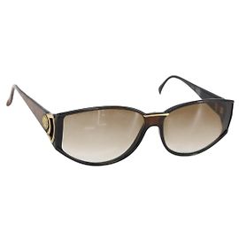 Gafas de sol BALENCIAGA de plástico marrón Auth BA10705 Castaño