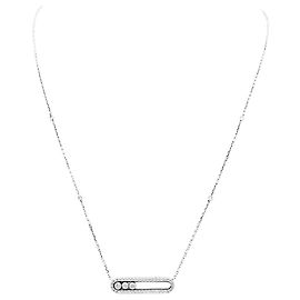 Colar Messika, "Baby Move Pavé", ouro branco e diamantes. Outro