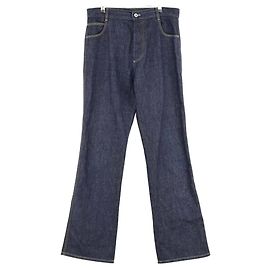 Bottega Veneta Jeans rectos de algodón azul Azul