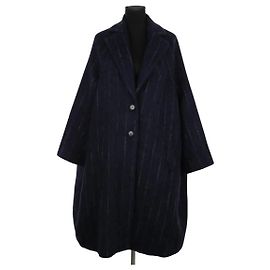 Nina Ricci Blauer Wollmantel Blau