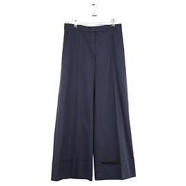 Nina Ricci Calça larga de algodão azul Azul