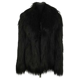 Stella Mc Cartney Schwarzer Mantel Schwarz