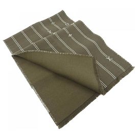 Châle à rayures Monogram Louis Vuitton Vert