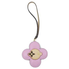 Louis Vuitton Monogram Accessory Bag Charm Brown Pink Monogram