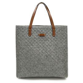 GUCCI Diamante Tote Bag Brown