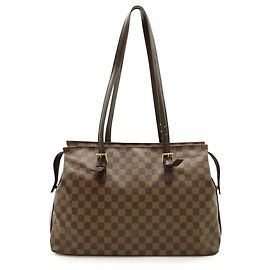 Louis Vuitton Damier Chelsea Tote Bag Brown