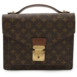Louis Vuitton Monogram Monceau 28 Handtasche Braun