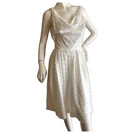 Vestido Vivienne Westwood Anglomania Twisted Monroe de algodão branco Branco