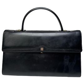 Vintage Givenchy Lederhandtasche Schwarz Schwarz