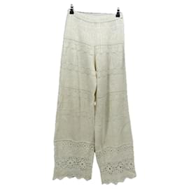 Maje Häkelhose weiß Weiß
