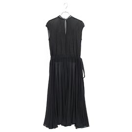 Céline Robe en agneau en polyester Celine Noir