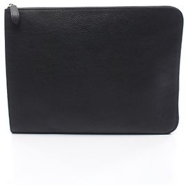 Alfred Dunhill Dunhill Leather Clutch Bag Black