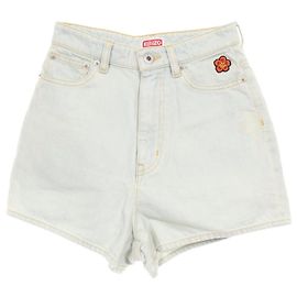 Calça de denim de algodão Kenzo Azul