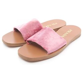 Prada Stoffsandalen Pink