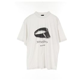 Top de algodón Balenciaga 360 Sumglasses Castaño