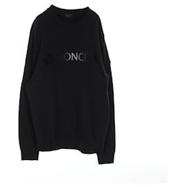 Moncler Baumwoll-Sweatshirt Schwarz