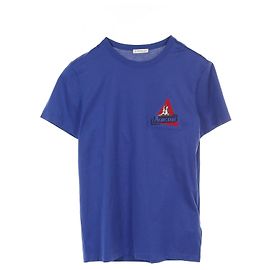 Haut en coton bleu Moncler Bleu