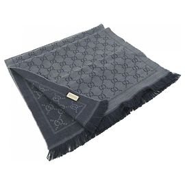Écharpe grise Gucci Marron