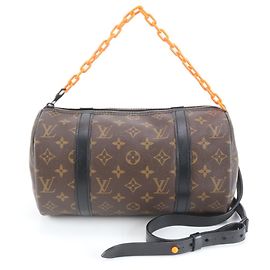 Sac à épaule Mini Polochon Monogram Solar Ray de Louis Vuitton Marron Orange Monogramme