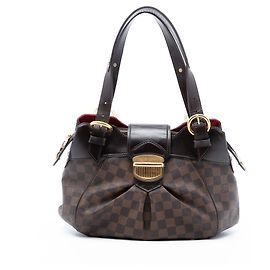 Louis Vuitton Marrone Damier Ebene Sistina PM Marrone