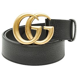 Gucci GG Marmont Ledergürtel Schwarz