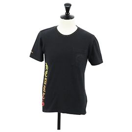 T-shirt a maniche corte con logo laterale a ferro di cavallo Chrome Hearts Nero