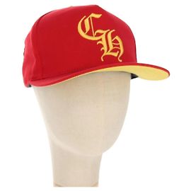 Baseballcap Chrome Hearts Cross Ball CH bestickt Rot