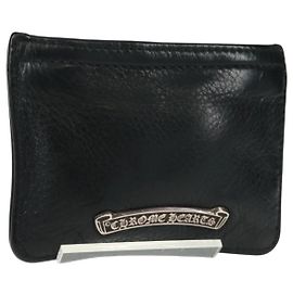 Chrome Hearts Dagger Zip Change Purse Black