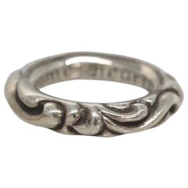 Anillo Scroll de Chrome Hearts Plata
