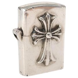 Chrome Hearts CH Cross Zippo Lighter V1 Silvery