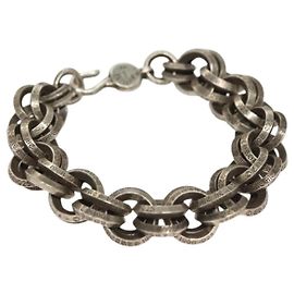 Chrome Hearts Double B Ring Bracelet Silvery