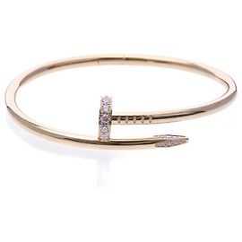 Bracciale Cartier Juste Un Clou con Diamanti in Oro Rosa D'oro