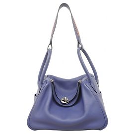 Sac à main Hermès Lindy 26 en Swift Blue Brighton Bleu