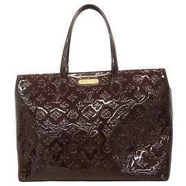 Bolso Tote Louis Vuitton Vernis Wilshire MM Burdeos